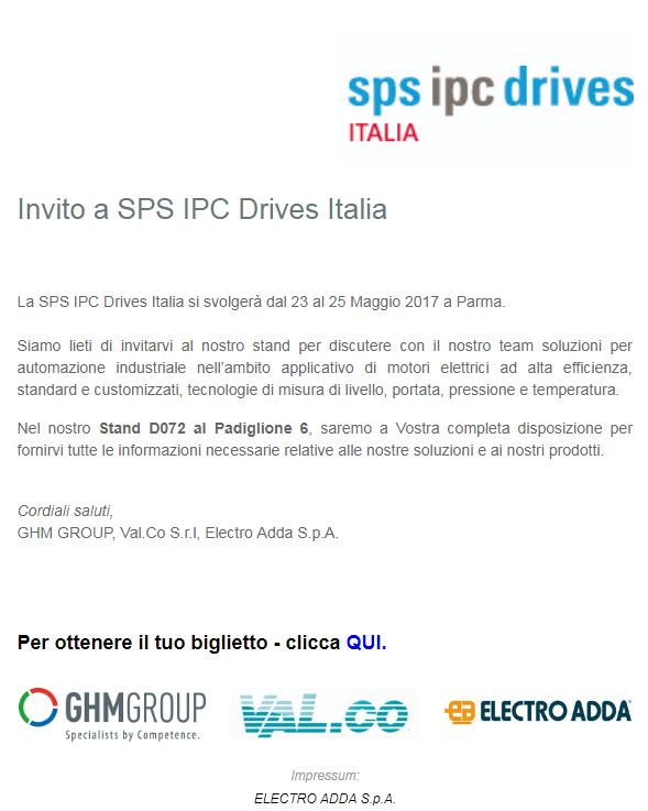 SPS IPC Drives Italy 2017